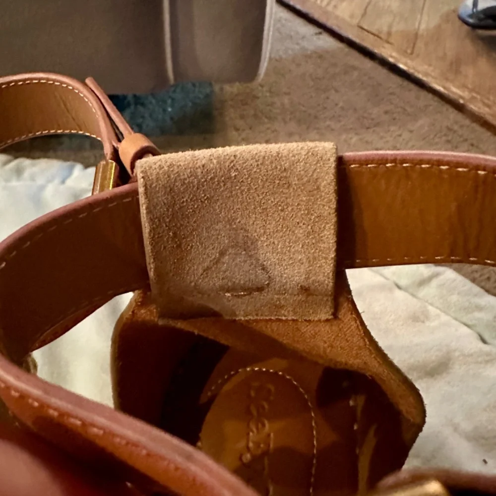 See By Chloe suede espadrille wedge sandal size 8